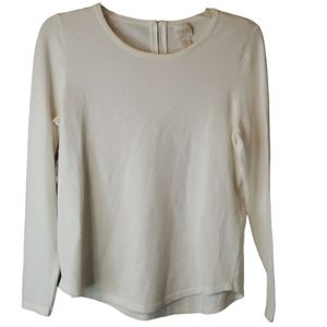 Chico's Knit Longsleeve Blouse with a Zipper Neck Detail Xsmall